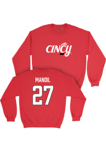 Vanessa Manoil  Campus Ink Cincinnati Bearcats Youth Red NIL Legacy Long Sleeve Crew Sweatshirt