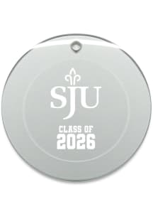 Saint Josephs Hawks Class of 2026 Round Ornament - White