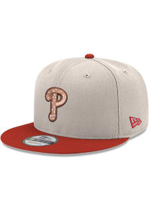 New Era Philadelphia Phillies White Pretzel Logo 2T Chrome 9FIFTY Mens Snapback Hat