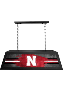 Nebraska Cornhuskers Long Black Billiard Lamp