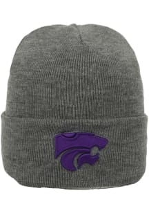 Summit Sportswear K-State Wildcats Grey The B Mens Knit Hat