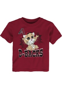 D. Baxter the Bobcat Arizona Diamondbacks Infant Mascot 3.0 Short Sleeve T-Shirt Red