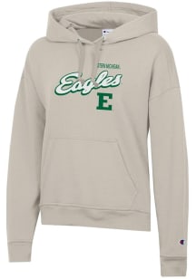 Champion Eastern Michigan Eagles Womens Oatmeal Script Powerblend Hooded Sweatshirt