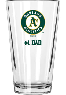 Oakland Athletics Dad 16oz Pint Glass - White