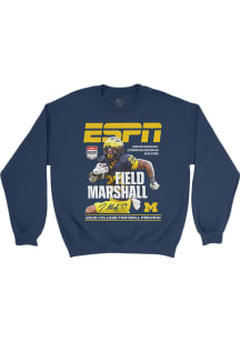 Jordan Marshall Michigan Wolverines Mens Navy Blue 2026 ESPN The Magazine Collection - Jordan Mars..
