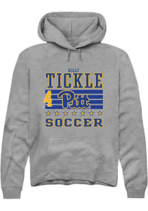 Holly Tickle Pitt Panthers Mens Grey NIL Striped Player Hood