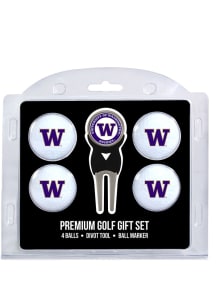 Washington Huskies Divot Tool 4 Pack Golf Gift Set
