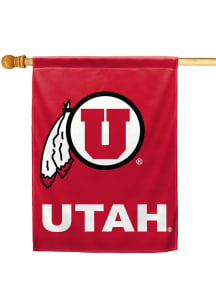 Utah Utes 30x40 Silk Screen Banner - Red