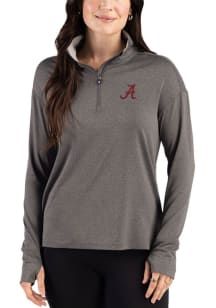 Cutter and Buck Alabama Crimson Tide Womens Black Forge Eco Qtr Zip