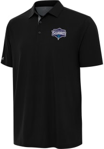 Antigua Greensboro Swarm Mens Grey Era Short Sleeve Polo