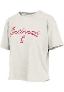 Pressbox Cincinnati Bearcats Womens Ivory FYE Short Sleeve T-Shirt