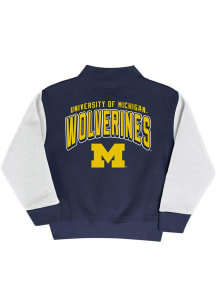 Champion Michigan Wolverines Baby Blue Skybox Varsity Light Weight Jacket