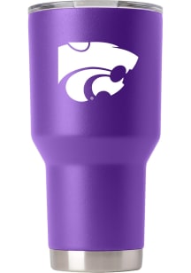 K-State Wildcats 30oz Power Cat Stainless Steel Tumbler - Purple