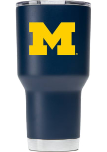 Michigan Wolverines Team Logo 30oz Stainless Steel Tumbler - Blue