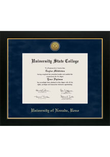 Nevada Wolf Pack Medallion Manchester Diploma Frame - Navy Blue