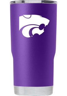 K-State Wildcats 20oz Power Cat Stainless Steel Tumbler - Purple