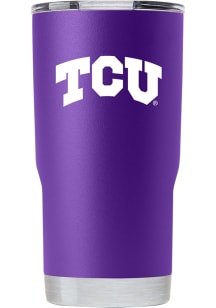 TCU Horned Frogs Team Logo 20 oz. Stainless Steel Tumbler - Purple