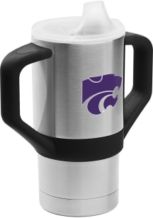 K-State Wildcats Team Logo 8oz Stainless Steel Stainless Steel Bottle - Black