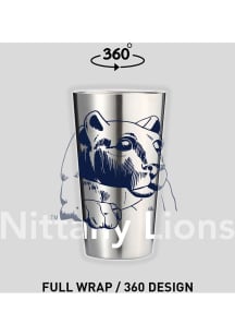 Penn State Nittany Lions 16 oz Stainless Steel Pint Glass - Grey