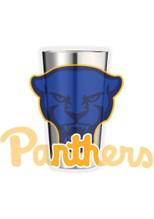 Pitt Panthers 16 oz Stainless Steel Pint Glass - Grey