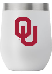 Oklahoma Sooners 12 oz Stemless Stainless Steel Stemless - Grey