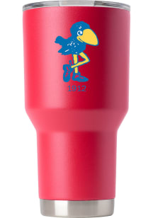 Kansas Jayhawks Vault Logo 30oz Stainless Steel Tumbler - Red