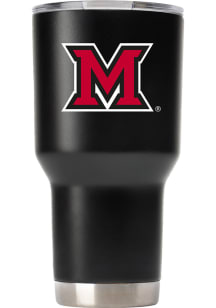 Miami RedHawks Team logo 30oz Stainless Steel Tumbler - Black