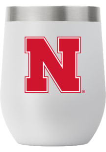 Nebraska Cornhuskers Team Logo 12oz Stemless Stainless Steel Stemless - Grey