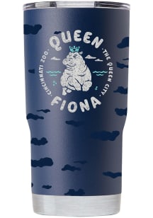 Cincinnati Zoo 20 oz Queen Fiona Full Wrap Stainless Steel Tumbler - Navy Blue