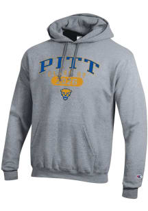 Champion Pitt Panthers Mens Grey Class of 2026 Powerblend Long Sleeve Hoodie