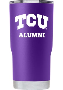 TCU Horned Frogs Team Logo 20 oz Stainless Steel Tumbler - Purple