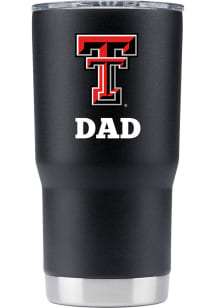 Texas Tech Red Raiders Team Logo 20 oz Stainless Steel Tumbler - Black