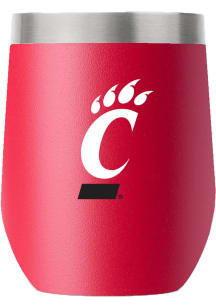 Cincinnati Bearcats Team Logo 12oz Stemless Stainless Steel Stemless - Red