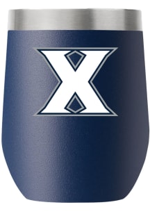 Xavier Musketeers Team Logo 12oz Stemless Stainless Steel Stemless - Navy Blue
