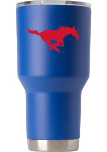 SMU Mustangs Team Logo 30oz Stainless Steel Tumbler - Blue