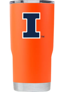 Illinois Fighting Illini Team Logo 20oz Stainless Steel Tumbler - Orange