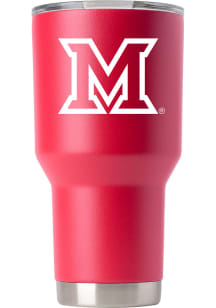 Miami RedHawks Team Logo 30oz Stainless Steel Tumbler - Red