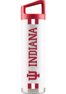 Indiana Hoosiers 22oz White Stainless Steel Bottle - White