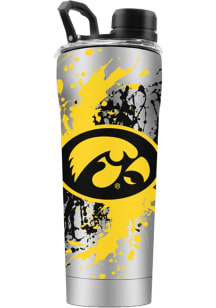 Iowa Hawkeyes Shaker Stainless Steel Bottle - Yellow