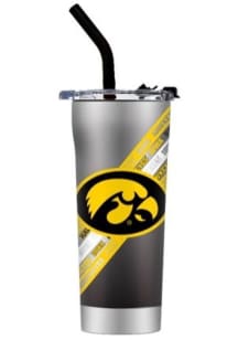 Iowa Hawkeyes Straw Stainless Steel Tumbler -