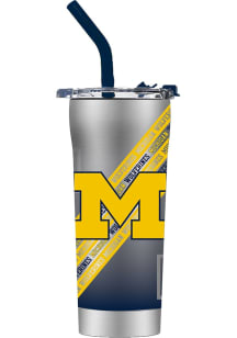 Michigan Wolverines Straw Stainless Steel Tumbler -