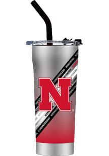 Nebraska Cornhuskers Straw Stainless Steel Tumbler -