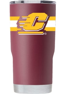 Central Michigan Chippewas 20oz Stripe Stainless Steel Tumbler - Maroon