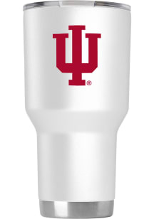 Indiana Hoosiers Team Logo 20oz Stainless Steel Tumbler - White