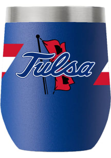 Tulsa Golden Hurricane Team Logo 12oz Stainless Steel Stemless - Blue