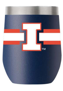 Illinois Fighting Illini 12oz Stripe Stainless Steel Stemless - Navy Blue