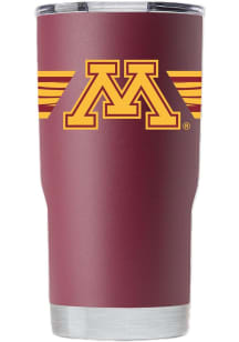Minnesota Golden Gophers 20oz Stripe Stainless Steel Tumbler - Maroon