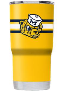 Michigan Wolverines 20oz Vault Stripe Stainless Steel Tumbler - Yellow