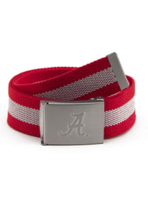 Alabama Crimson Tide Fabric Stripe Mens Belt