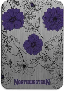 Northwestern Wildcats Floral Mousepad